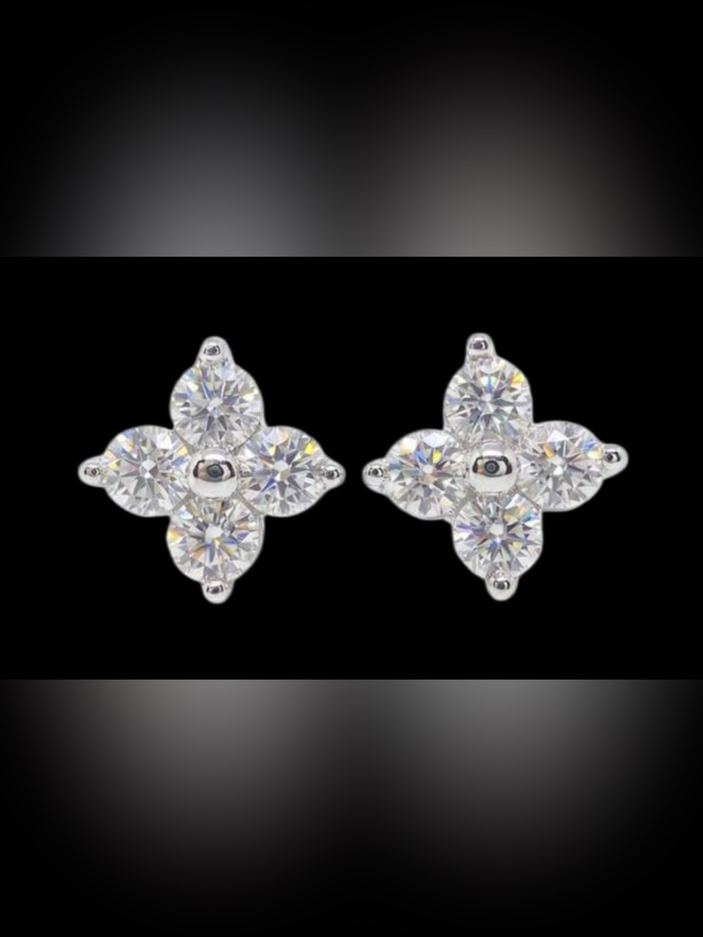 MOISSANITE 0.8 CT Total in 925 Sterling Silver